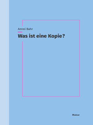 cover image of Was ist eine Kopie?